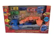 Tough Truckz Lights & Sounds Mega Mighty Crane 22 PC Car, Accessories Play Set