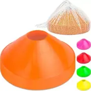 GoSports Premium Sports Cones for Agility Training and Drills - 20 Pack with Tot