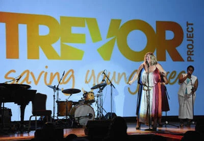 Comedian Bridget Everett on stage at TrevorLIVE New York honoring - Old Photo