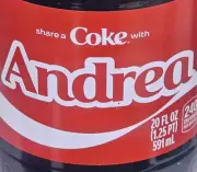 Share a Coke with Andrea 2025 Personalized Gift Coca~Cola Bottle 20oz