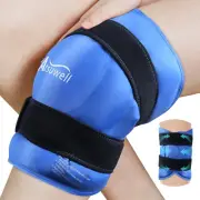 XXL Knee Ice Pack Wrap around Entire Knee after Surgery, Extra Large Gel Ice Pac