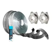 Rear Wheel Bearing Hub Ass Brake Drum Shoe Kit for Mitsubishi Lancer CE CP 2.0L
