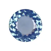 22.55 Ct. Round Cut Blue Fire Opal Loose Gemstone For Jewelry Making Certified