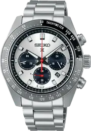 Seiko Prospex Speedtimer Solar Chrono Silver Face Case Band SSC911P
