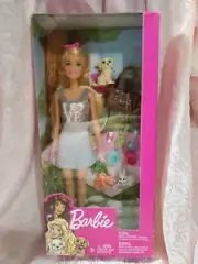 Barbie Doll Playset With Dog And Rabbit