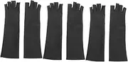 [XolngYYeng] 3 Pairs Arm Sleeve Safety Work Gloves Protection Driving Gloves Sleeve Holders for Women Hand Protection Gloves Cooling Cuff Arm Guard Cycling Gloves Padded Sleeve Black