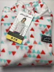 Eddie Bauer Kids Quest 1/4 Fleece Zip Pullover, Coral White, Size: Small 7/8