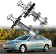 NBWIYQP Engine Balance Shaft Set Compatible with Toyota Corolla/Corolla/Matrix/RAV4/Solara 2AZ-FE 2AZ-FXE 2.4L Engine | Scion xB/tC | Lexus HS250h 13601-28021 13602-28020