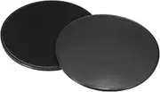 uxcell Core Sliders for Working Out 6.9", 2 Packs Dual Sided Exercise Sliders Fitness Workout Discs Strength Slides Gliding Discs for Gym Carpet Hardwood Floor, Black