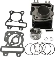 70cc 47mm Big Bore Cylinder Block Kit for Piaggio Fly 50 Liberty Zip 50cc 4T 2V Scooter Engine Parts Accessories
