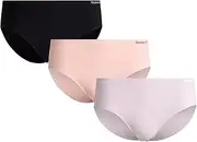 [Reebok] Women’s Underwear – No Show Lightweight Hipster Briefs (3 Pack)