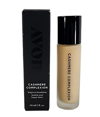 AVON Cashmere Complexion Longwear Foundation CANNOLI Shade 1 fl oz NEW IN BOX