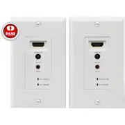 PRO2 HDC6WP HDMI Over Cat5e/6 Wall Plate 60M Distance With IR Remote With Infrared Control Signal