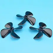 GIGIROM 5mm RC Boat Propeller Four Blades Paddle 4 Blades Positive Negative D60mm Screw Boat Propeller 5mm Boat Shaft Outboard Motor(Reverse D60 5mm)