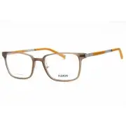 Flexon Men's Eyeglasses Matte Taupe Crystal Rectangular Frame FLEXON EP8007 204