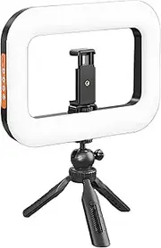 Phone Light for Video Recording | Handheld Portable Ring Light | Adjustable Camera & Photo Lighting for Photography Streaming Studio Filming