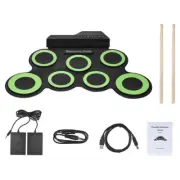 Electronic Drum Set USB Roll-Up Silicon Drums Pad Digital Foldable Electric Port