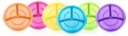 Nuby 2-Pack Fun Feeding Section Plate - Durable - Travel - BPA Free