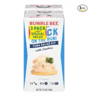 Bumble Bee Snack On The Run Tuna Salad with Crackers Kit 3.5 oz Pack of 3