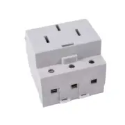 AC30 35mm DIN Rail Mount AC Power 10A 16A 25A 250V440V 2/3/4/5Pin Modular Socket