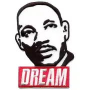 Martin Luther King Portrait Dream Embroidered Iron On Patch