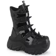 Demonia Echo-110 Cyber Punk Goth Claw Rubber Spiked Tongue Boots