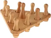 FytStycale 10 Pieces Shuffleboard Bowling Pins Set for Shuffleboard Table Bowling Game for Party Family Tabletop Boys Girls Children