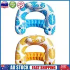 Tropical Leaves Pool Floaties with Cup Holders Floating Pool Chair