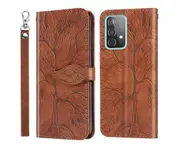 For Samsung Galaxy A73 5G Cover with Kickstand - Brown
