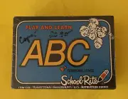 Vintage RARE School-Rite Instruction Guides Lettering Templates Upper Case NEW