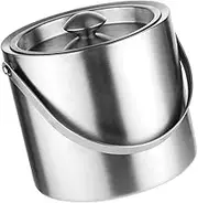Stainless Steel Ice Bucket with Lid Wine and Chilling Bucket for Parties Bbqs and Outdoor Events Easy to Clean Convenient Carry Handle
