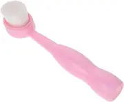 FRCOLOR Manual Face Cleansing Brush with Soft Bristles for Deep Exfoliating Standup Design for and Accessibility for Sensitive Skin and Blackhead Removal