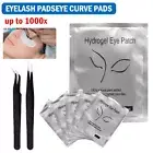Under Eye Eyelash Pads Gel Patch Lint Free Lash Extension with free Tweezer