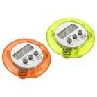 Round Digital Timer, Count Down UP Clock with Magnetic, LCD Display Green Orange