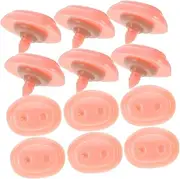 ifundom Pig Nose Craft Kit 30 Sets DIY Pig Nose Accessories for Dolls Toy Decorations