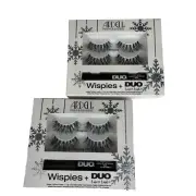Lot of 2 New Ardell Wispies & Duo Line It Lash It False Eyelashes Wispies 113