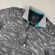 Kenneth Cole Performance Golf Polo Shirt Men's Small Camo New
