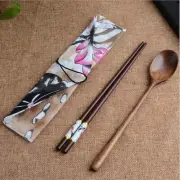 High Quality Japanese Vintage Wooden Chopsticks Spoon Tableware Set New Gift