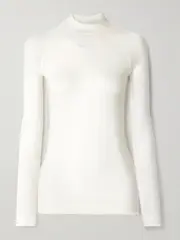 [FALKE Ergonomic Sport System] FALKE Ergonomic Sport System - Nordic Wool-blend Top - White - medium medium White