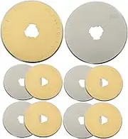 TEMPNAP Titanium-Plated 45mm Round Quilting Fabric Cutter Blades 10pcs Replacement Rotary Blades for Quilting Sewing Scrapbooking