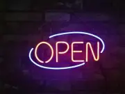 Pizza Bar Coffee Open Shop Store Acrylic 14" Neon Light Sign Lamp Pub Club Pub