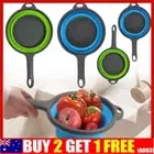 Colander Collapsible Multifunction Vegetable Fruit Kitchen StraiM1r Spa SilicoNJ