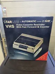 BRAND NEW Starlite Automatic 2 way VHS VCR Rewinder Fast Forward & Counter RW100