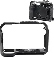 Full Camera Cage for Nikon, Mental Camera Frame Rig with Cold Shoe Mount, 1/4in 3/8in Screw Hole, Camera Video Cage for Nikon Z5 Z6 Z7 Z6II Z6III Z7II
