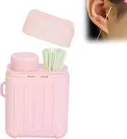 Ear Piercing Cleaning Kit, Ear Hole Ear Care Kit, Disposable Aftercare Cleaner with 240pcs Ear Piercing Hole Cleaner Floss & 10ml Cleaning Solution (C#1-1 PCS)