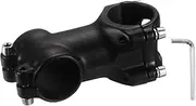 uxcell 31.8mm Bike Stem 7 Degree 60mm Aluminum Alloy Bicycle Handlebar Stem with Hex Wrench for Mountain Road Bike BMX MTB Cycling, Shiny Black