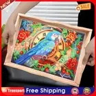 Diamond Painting Nesting Food Trays with Handle Coffee Table Tray (Parrot) AU