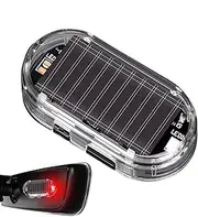 Solar Power Anti Theft Car Light,Automotive LED Warning Lamp - Simulated Alarm Anti-Theft Security Automotive Interior Safety Light for Car Accessories