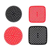 Square Round Reusable Air Fryer Liners Non-Stick Silicone Air Fryer Basket Mat