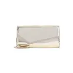 [Jimmy Choo] Jimmy Choo-Gold Mirror Leather Emmie. Mif Bag-Donna OS OS